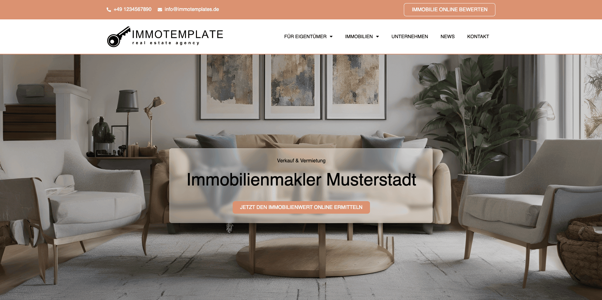 ImmoTemplate Immobilien Website